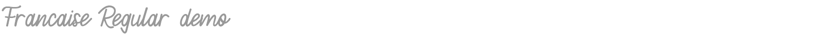 Fran�aise font preview